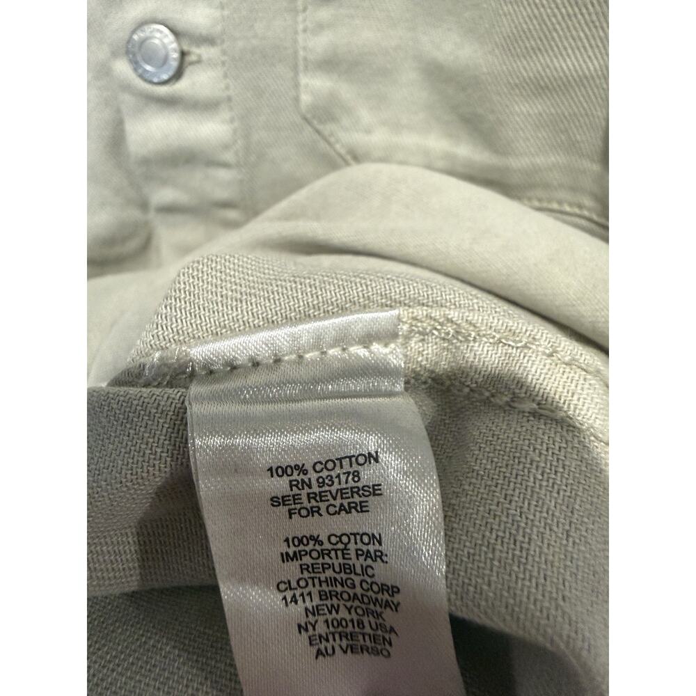 Unisex Industry Republic Clothing Taupe Denim Jacket Button Up Cotton Utility S - Picture 4 of 9